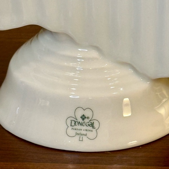 🌟4xHP🌟☘️VTG 1988-98 Donegal Parian China Shamrock Pattern Emerald Isle Clock - Picture 7 of 9